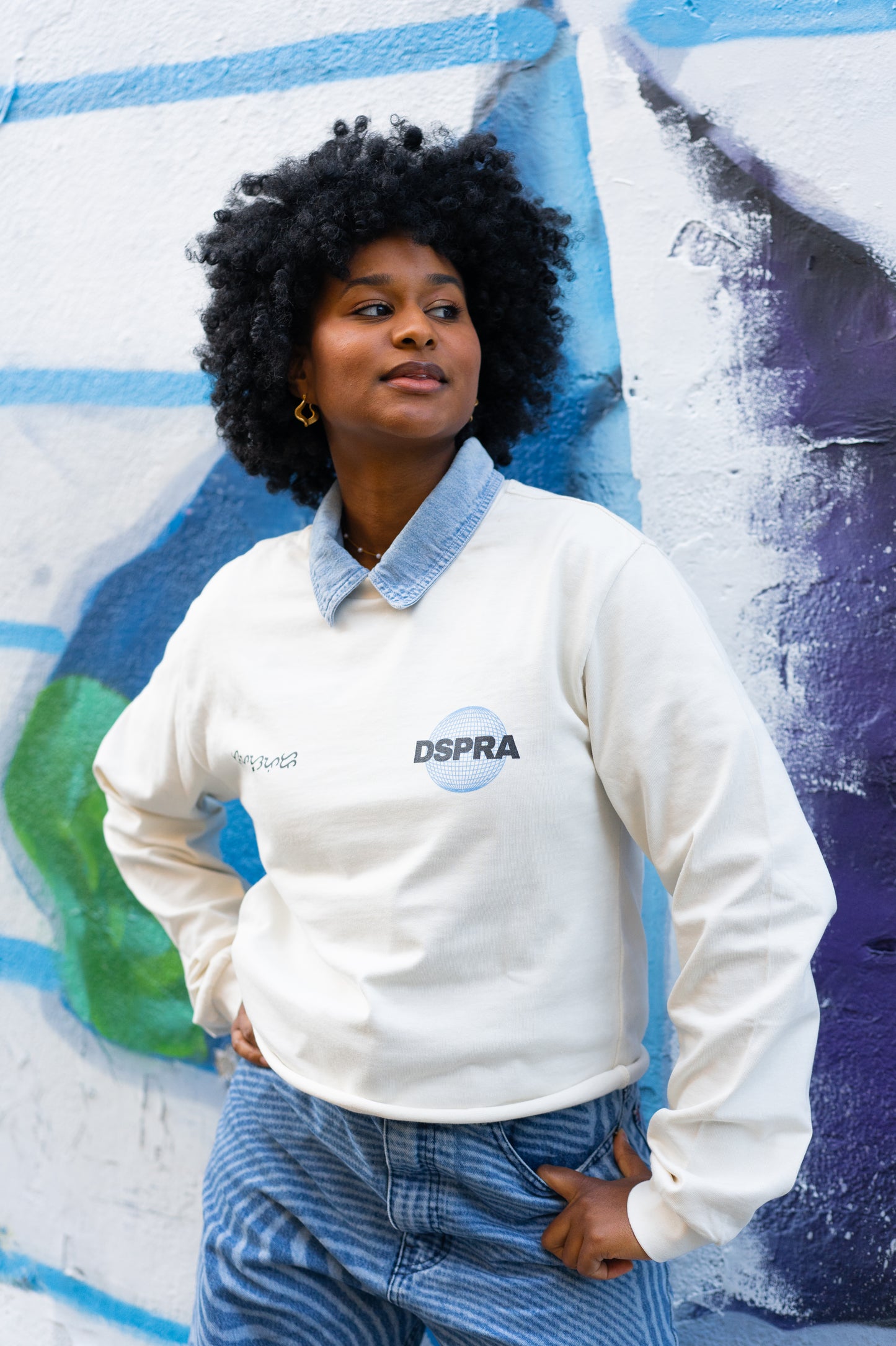 The Logo LS Tee – Bone