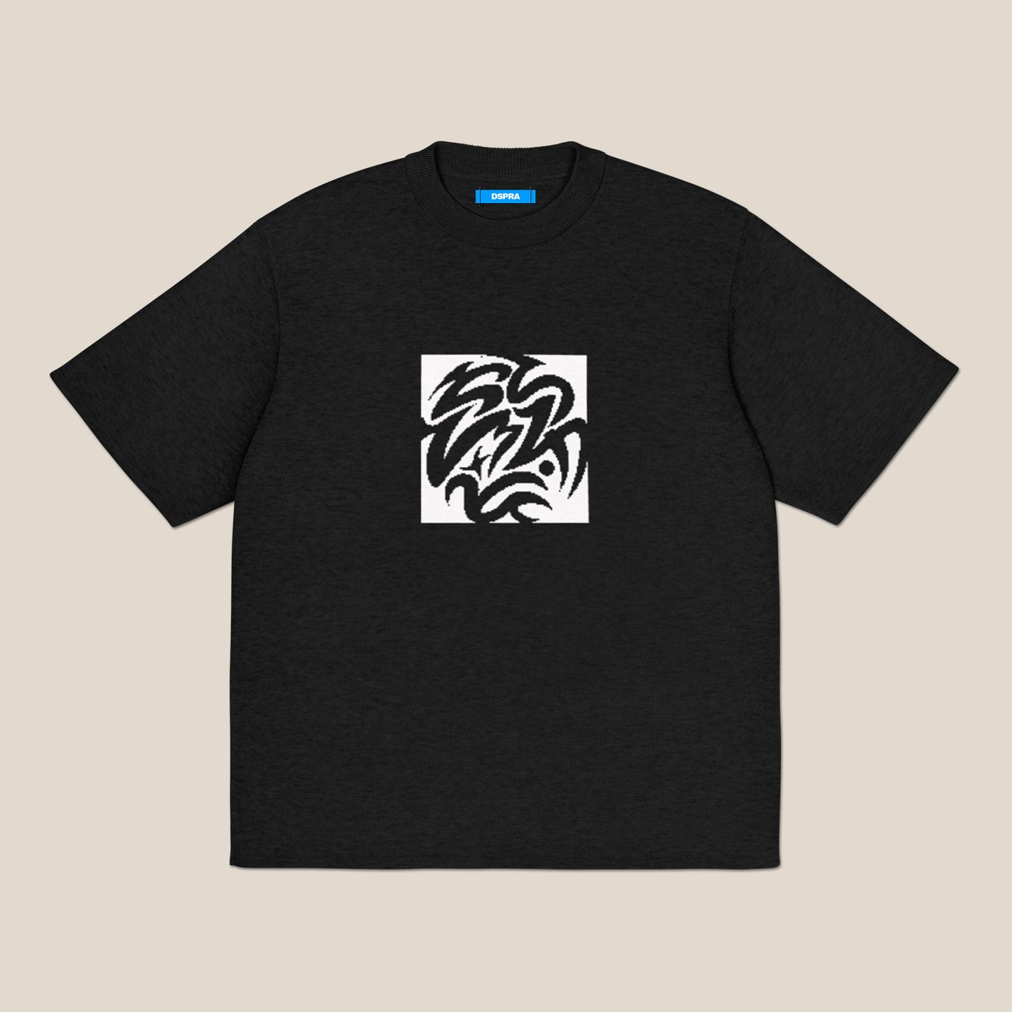 The Inverted Globe Knit Tee – Black