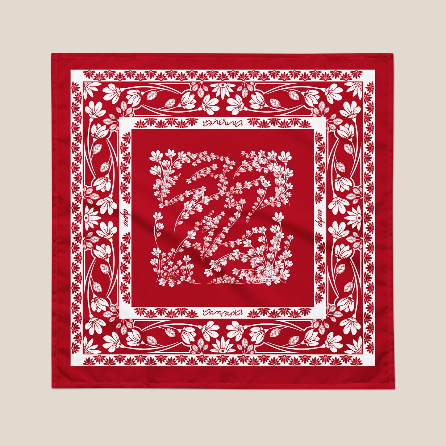 The Bandana Scarf – Flag Red